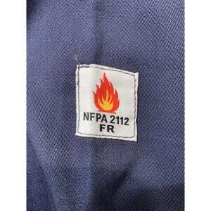 Ironwear 6500FR-N Cat-2 Coveralls Size MD/40 Flame Resistant Navy Blue NWOT